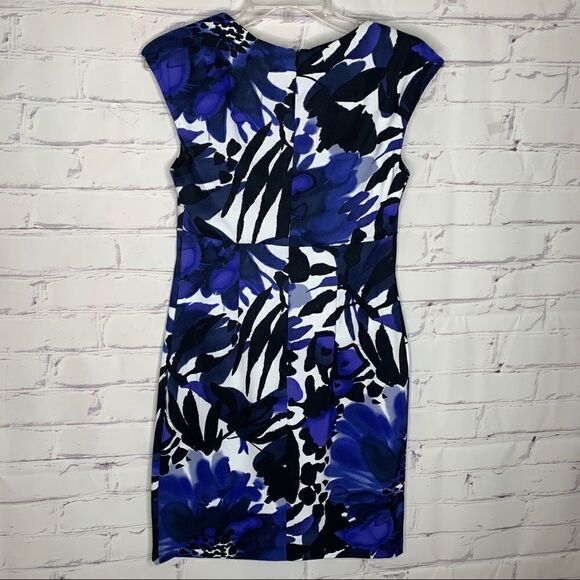 Connected Apparel size 6 petite blue dress - Picture 5 of 6